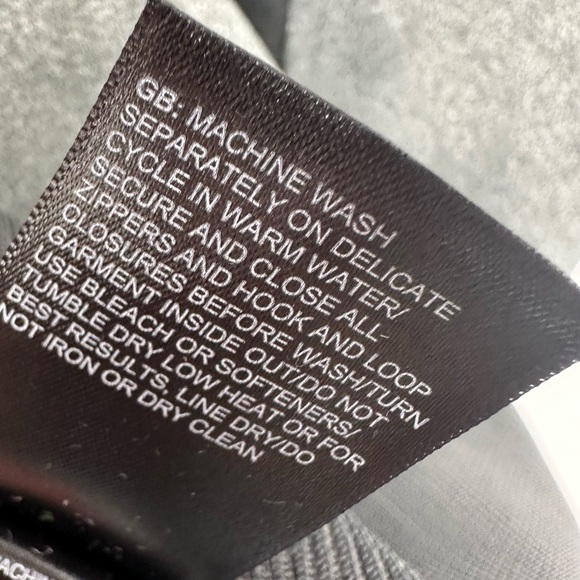 The North Face Womens Full Zip Jacket Gray Black Deloitte Fleece Lined Medium - Picture 8 of 9